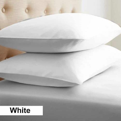 White Bed Pillow by Vijaysheela Textiles