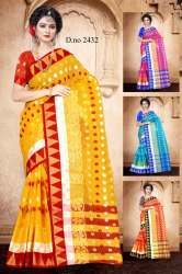 cotton weaving saree