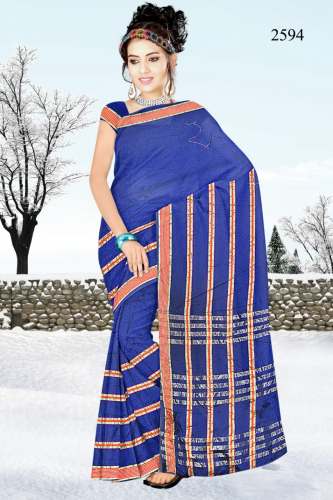 Fancy silk patta saree by KESHAV MADHAV FASHION
