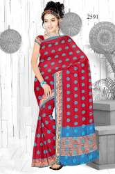 printed fancy saree