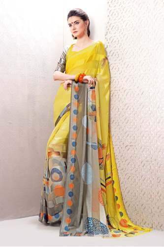 printed Georgette Saree