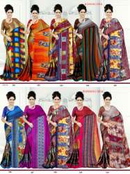 Printed silk saree - Rangoli Silk vol-1)