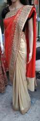 Pretty Cotton half n Half saree