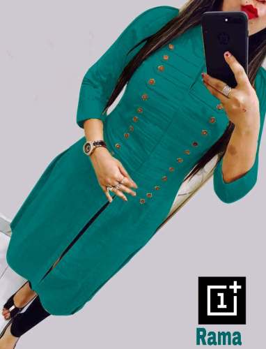 Fancy Cotton Slub Kurtis