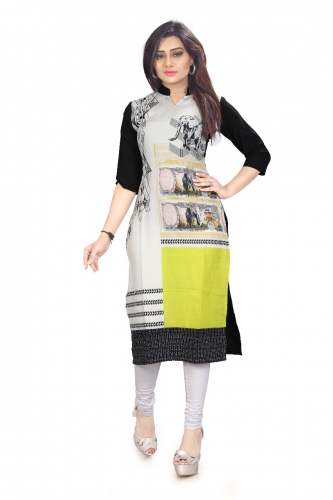 Ladies American Crepe Kurtis