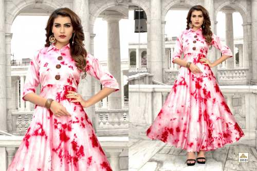 Sibori Print Gown