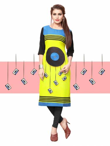 Trendy American Crepe Kurtis