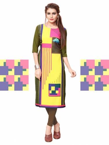 Western Stylish Crepe Kurtis