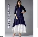 Rayon Plain Kurti With Palazzo