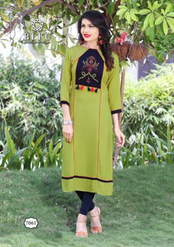 Designer Green Kurti