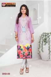 Butterfly print kurti