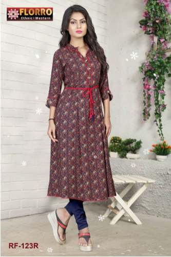 Collar style kurti
