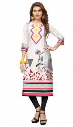 daily wear print kurti by VRINDA TEXTILES