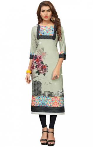 designer printed kurti by VRINDA TEXTILES