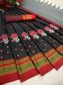 Traditional Khan Embroidered Saree  thumb 3