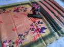 Weaving Raw Silk With Digital Print Saree thumb 1