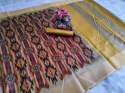 Weaving Raw Silk With Digital Print Saree thumb 4