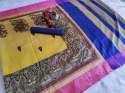 Weaving Raw Silk With Digital Print Saree thumb 6