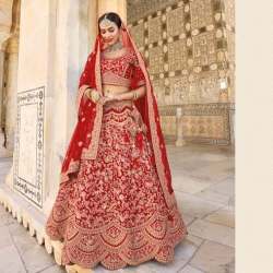 Ladies Wedding Lehnega by Vadhu Vatika