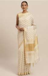 designer chanderi print saree