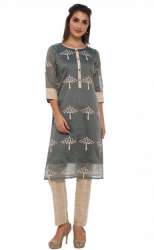 fancy tissue with work kurti