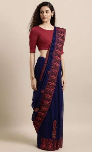 heavy border saree by Soch Apparels Pvt Ltd
