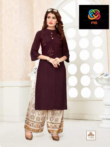 designer rayon kurti  by Fashion Valley Dresses