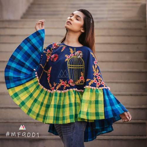 Embroidred Poncho - 2