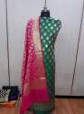 Banarsi Silk Salwar Suit with Contrast Dupatta thumb 2