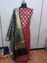 Banarsi Silk Salwar Suit with Contrast Dupatta thumb 8