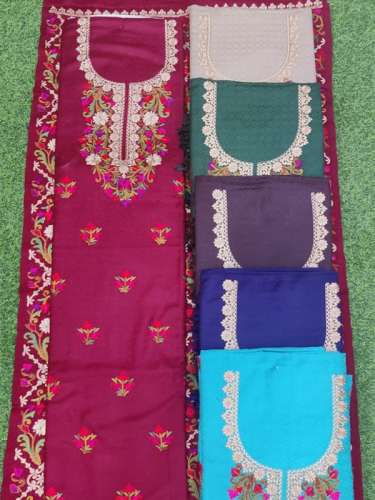Fancy Pashmina Suit Material Set from Delhi 