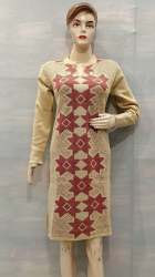 Resham Work Woolen Kurti by Arihant Fashion