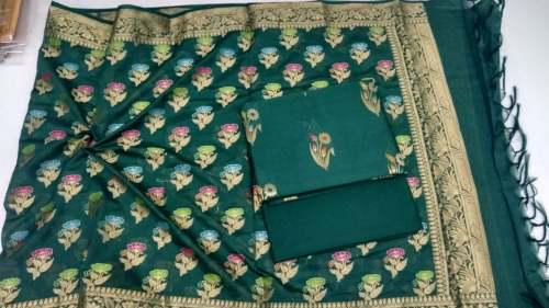 Banarasi alfi silk lorex suit Material