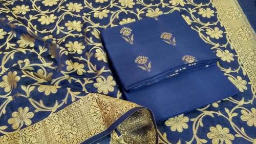 Banarasi chanderi silk suit