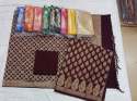 Banarasi pauri silk suit thumb 2