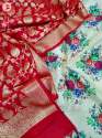 Banarasi printed suits thumb 2