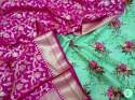 Banarasi printed suits thumb 3
