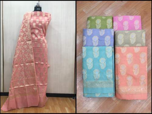 Banarasi Pure Chanderi Alfi Meena Suits