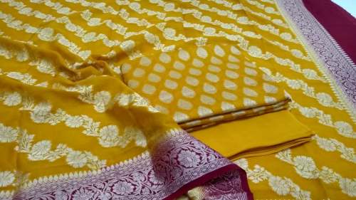 Banarasi pure khaddi chiffon Suit