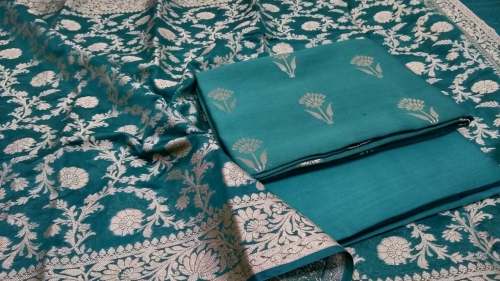 Banarasi pure masriced chanderi 70 gram suit by Rose Fabrics