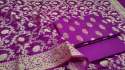 Banarasi pure masriced chanderi 70 gram suit thumb 3