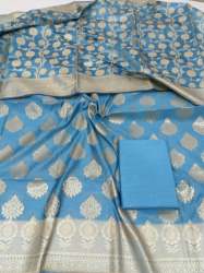 Designer Banarasi Chanderi dress material