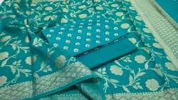 Pure Banarasi Katan Silk Alfi Suit