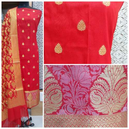 Silk Skirt Banarasi dupatta suit