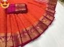 Fancy  border  Kanjivaram Silk saree thumb 3
