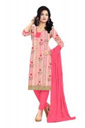 Fancy Neck Unstitched Dress Material