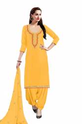 Festival Wear Embroidered Dress Material