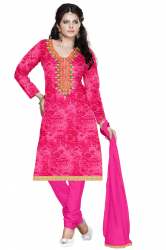 Neck Embroidered Satin Printed Material