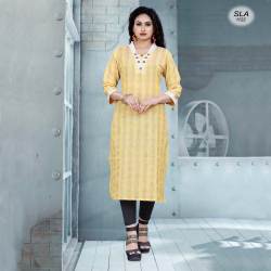 Cotton check Printed Kurtis
