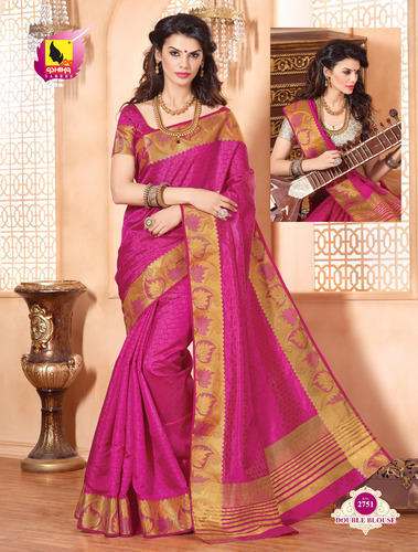 banarasi silk light wight saree by Ashika Textile india Pvt Ltd